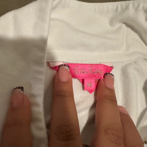 Lilly Pulitzer White Garment with Pink Label - Picture 2 of 9